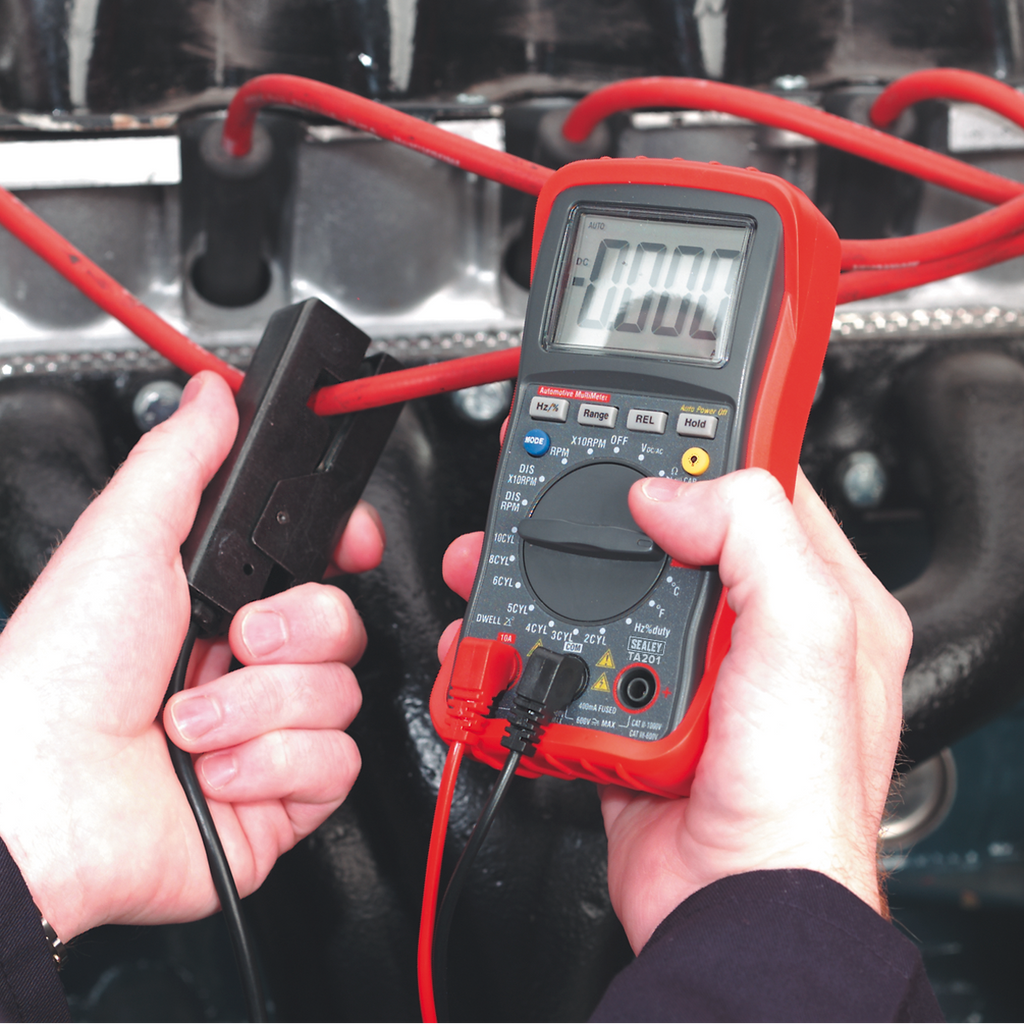 13-Function Digital Automotive Multimeter with Inductive Coupler TA201