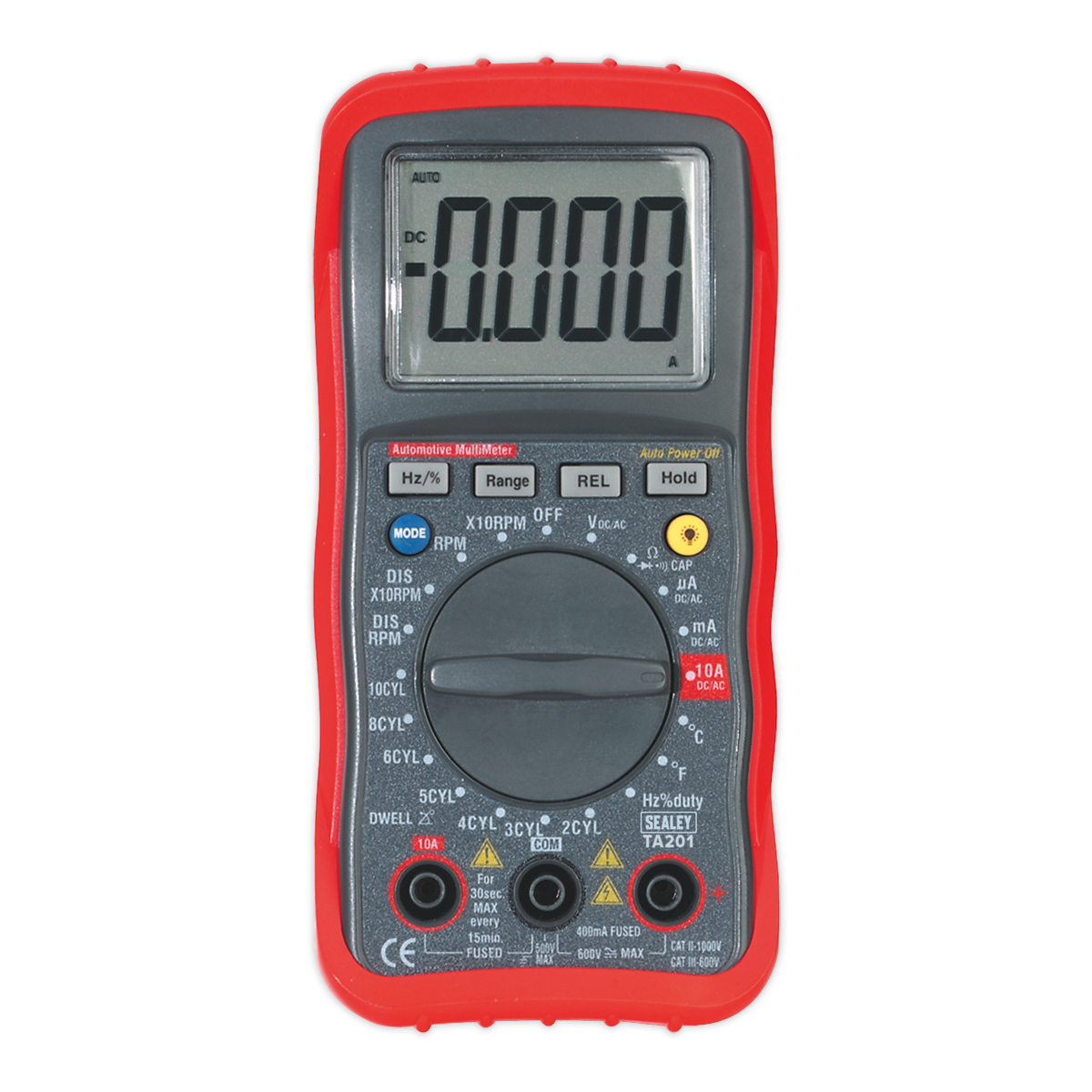 13-Function Digital Automotive Multimeter with Inductive Coupler TA201