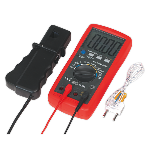 14-Function Digital Automotive Multimeter with Inductive Coupler TA202