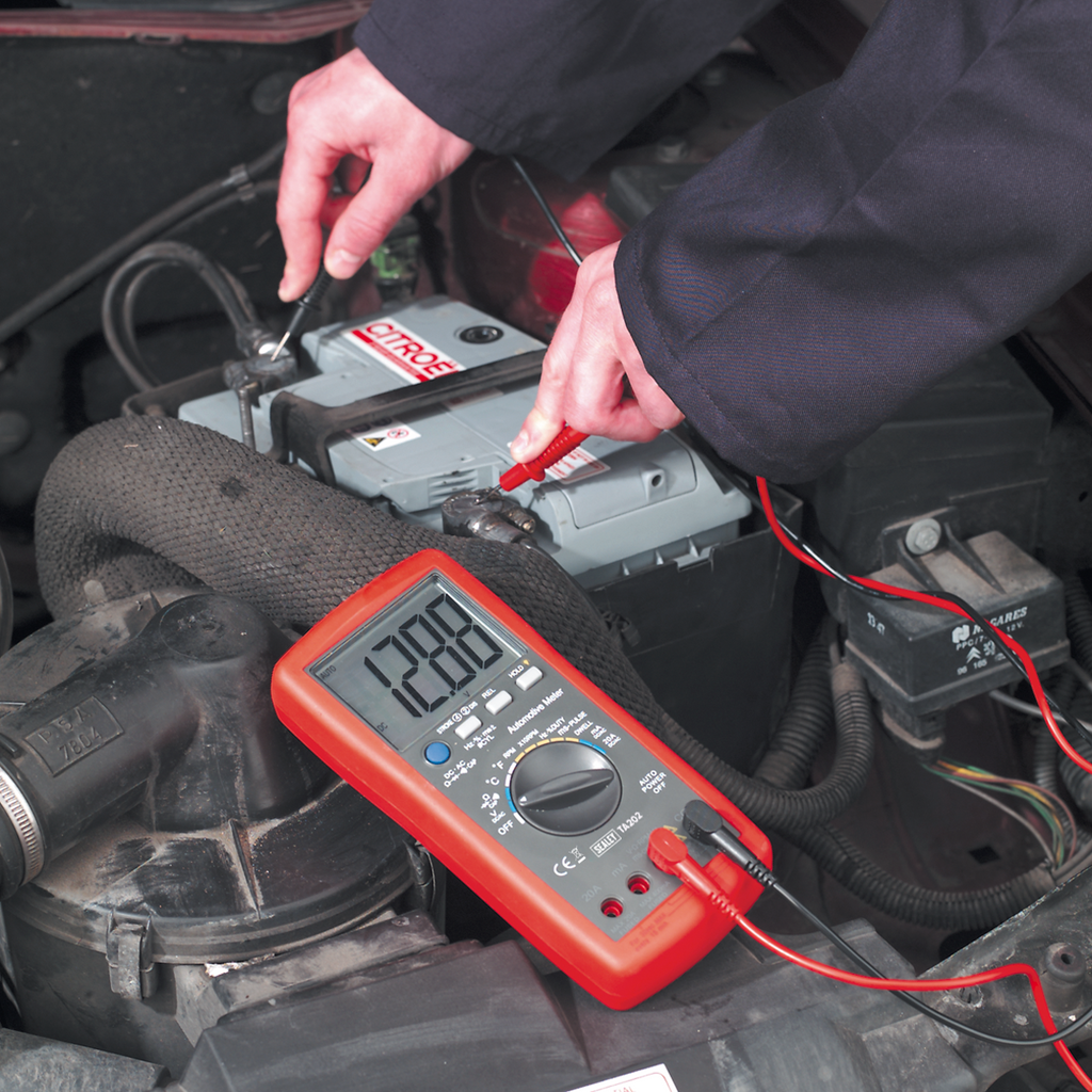 14-Function Digital Automotive Multimeter with Inductive Coupler TA202