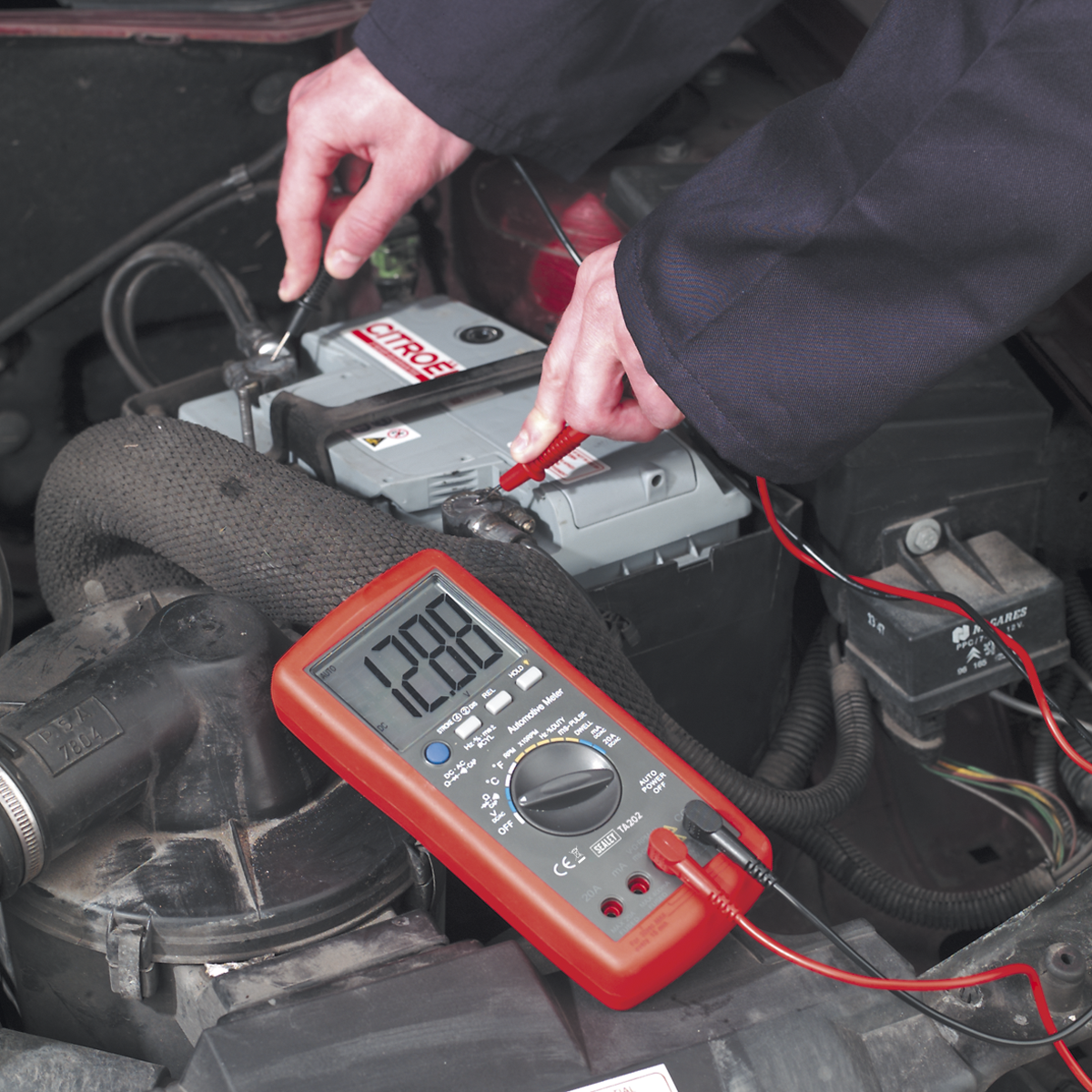 14-Function Digital Automotive Multimeter with Inductive Coupler TA202