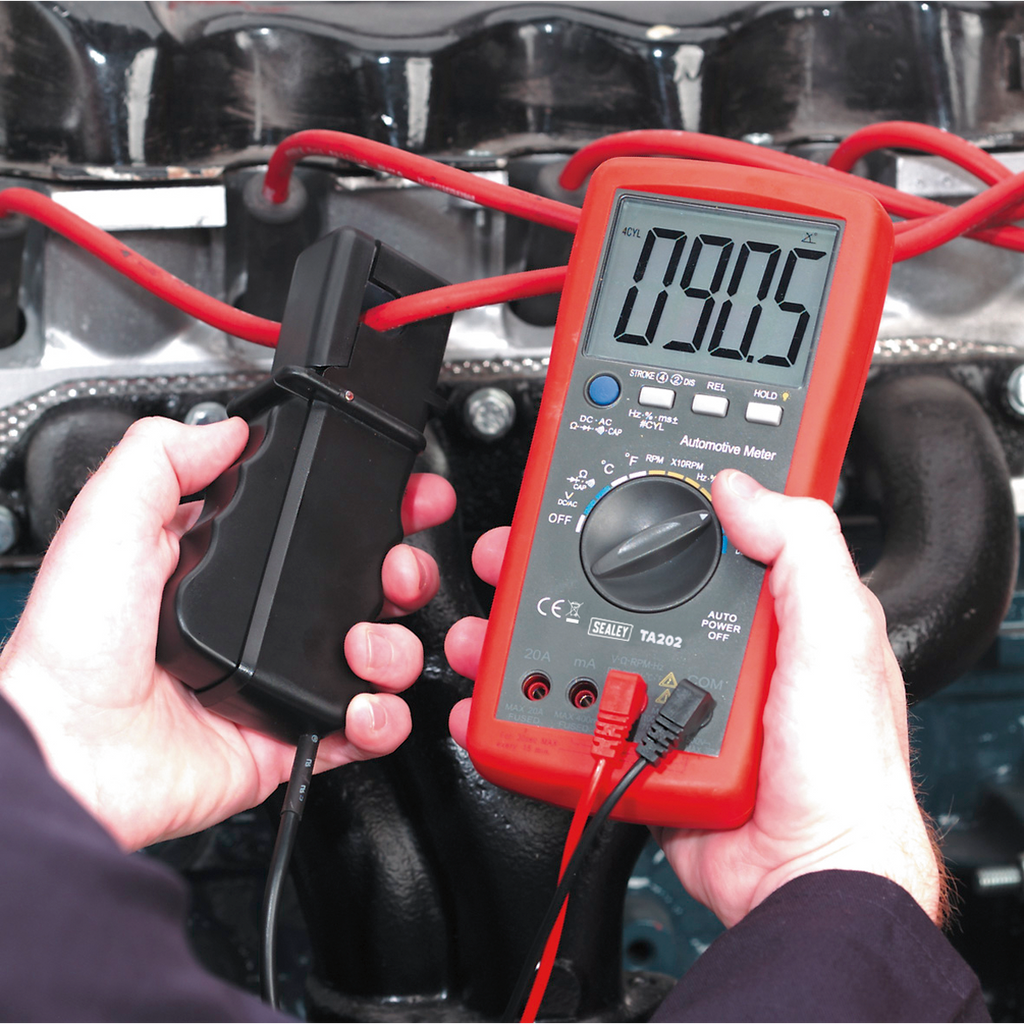 14-Function Digital Automotive Multimeter with Inductive Coupler TA202