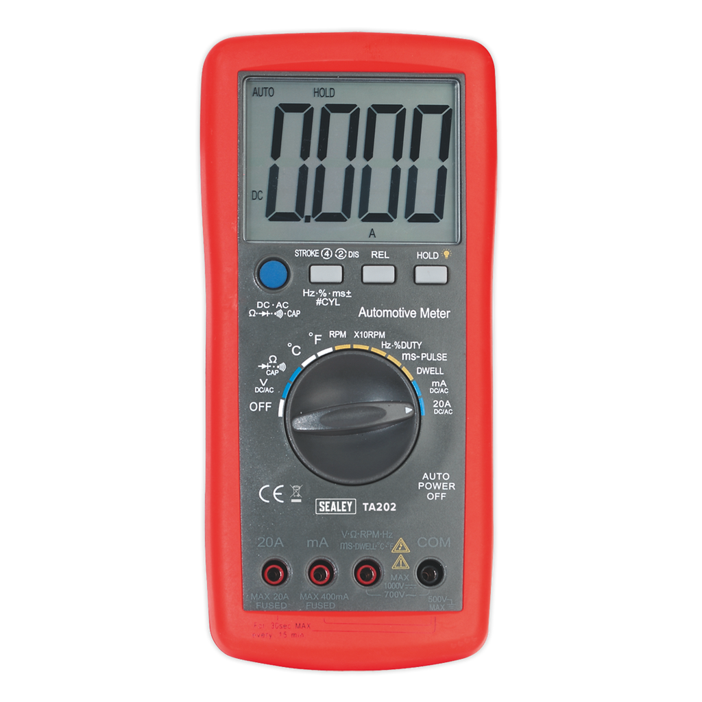 14-Function Digital Automotive Multimeter with Inductive Coupler TA202