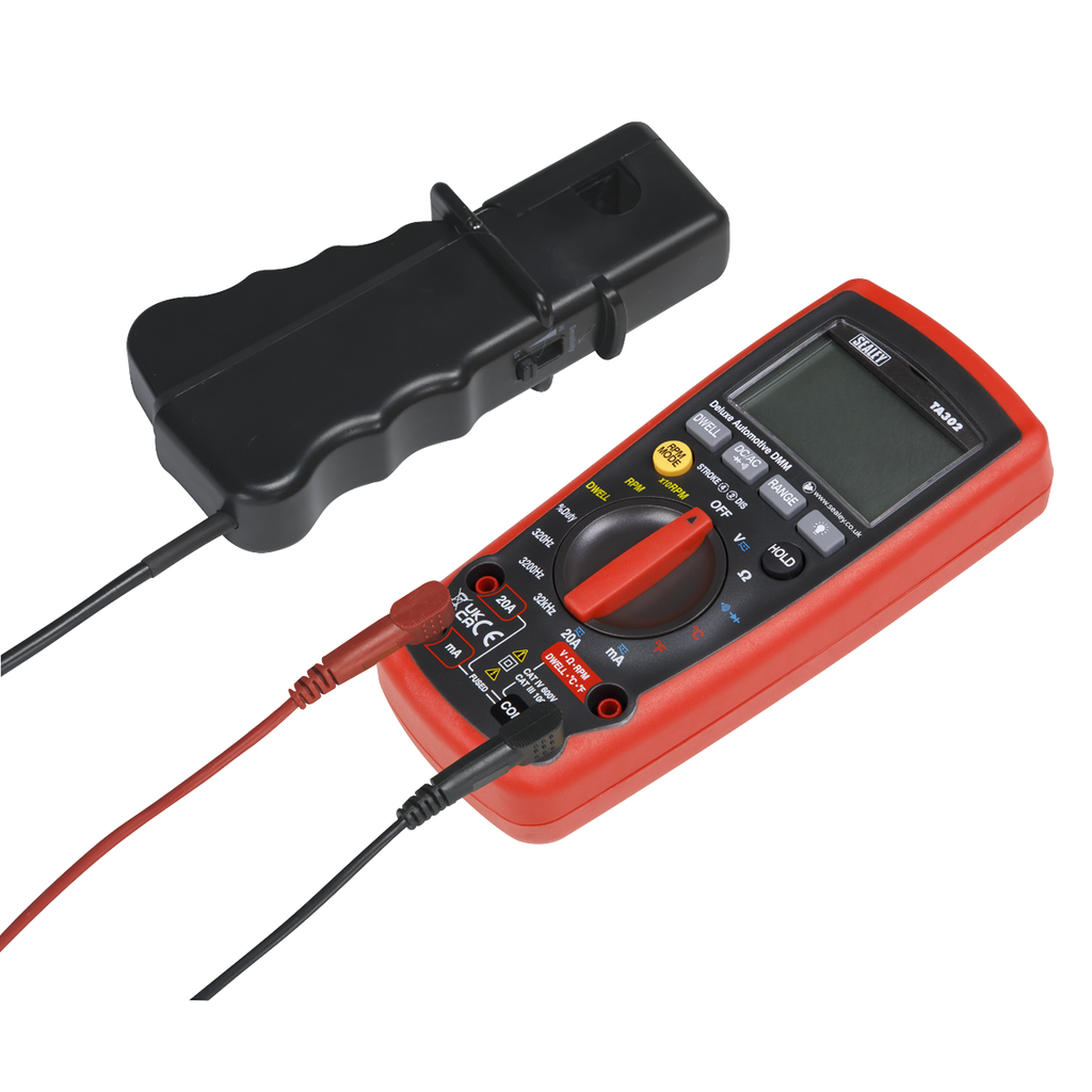12-Function Digital Automotive Multimeter with Inductive Coupler TA302