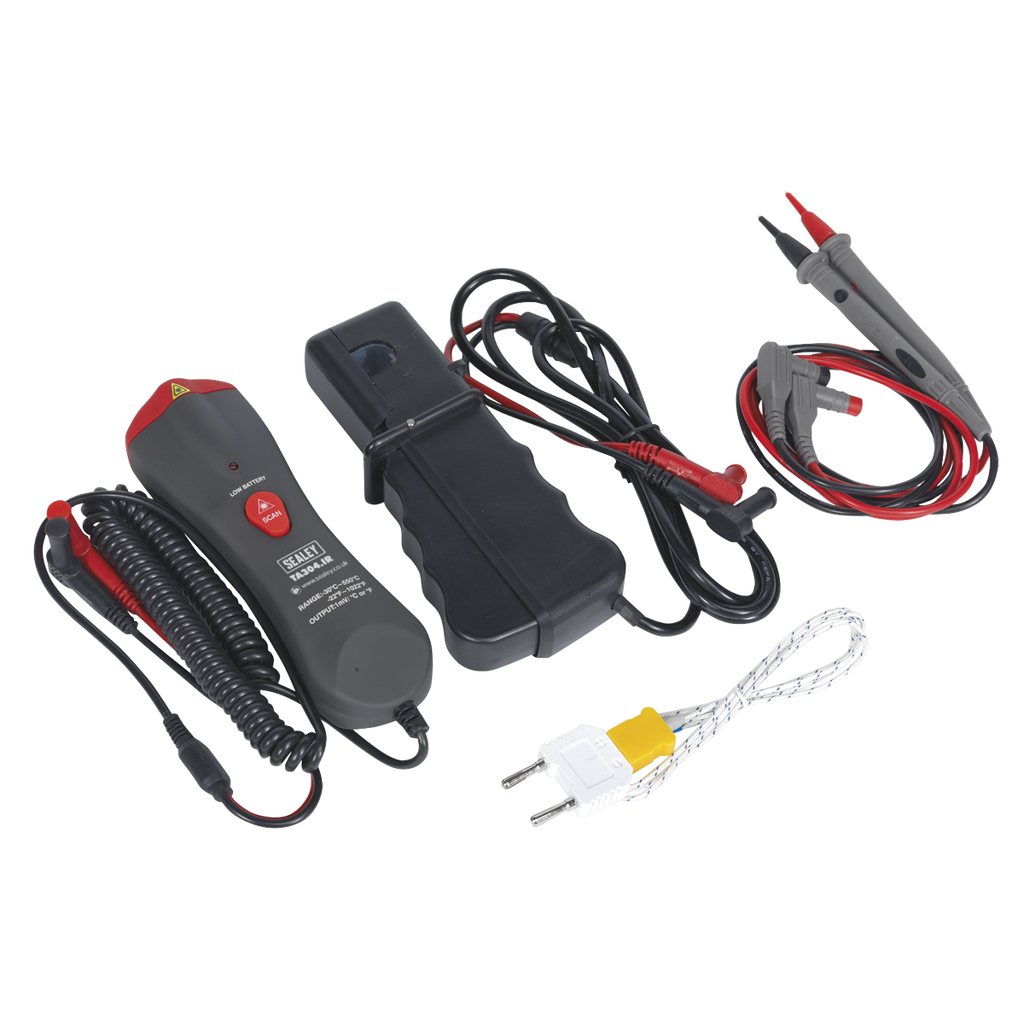 15-Function Digital Automotive Multimeter with Inductive Coupler/Infrared Temperature Probe TA304