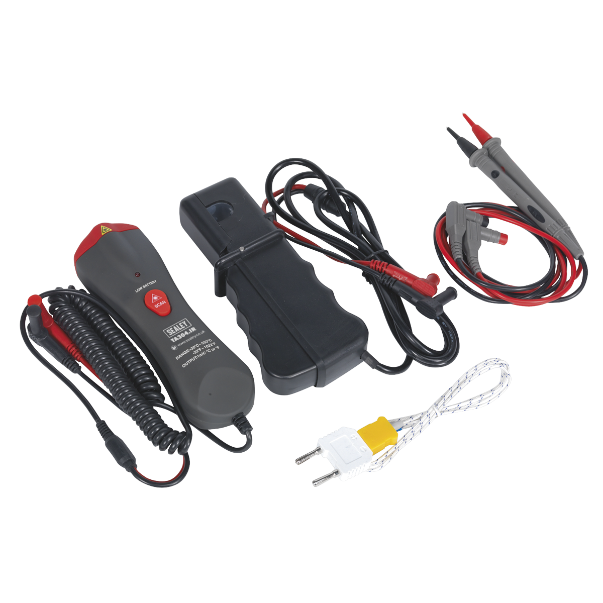 15-Function Digital Automotive Multimeter with Inductive Coupler/Infrared Temperature Probe TA304