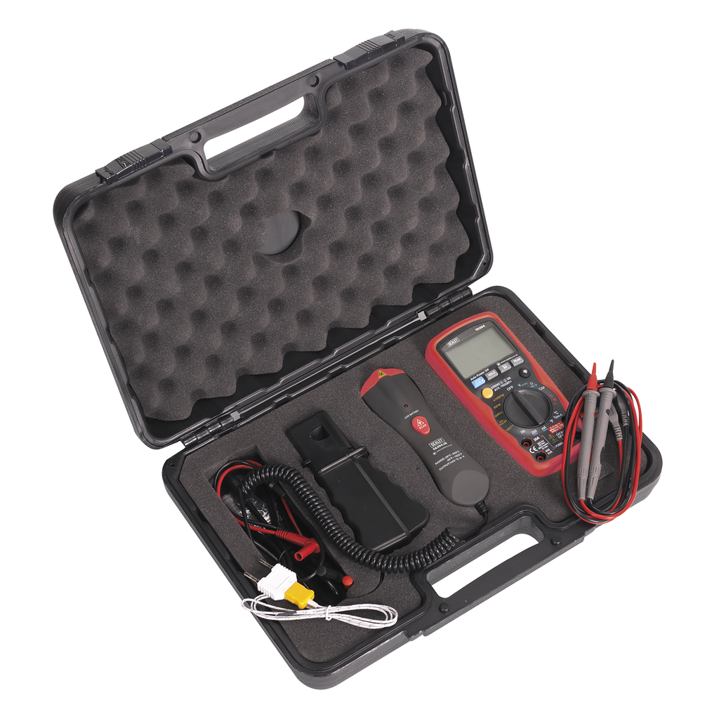 15-Function Digital Automotive Multimeter with Inductive Coupler/Infrared Temperature Probe TA304