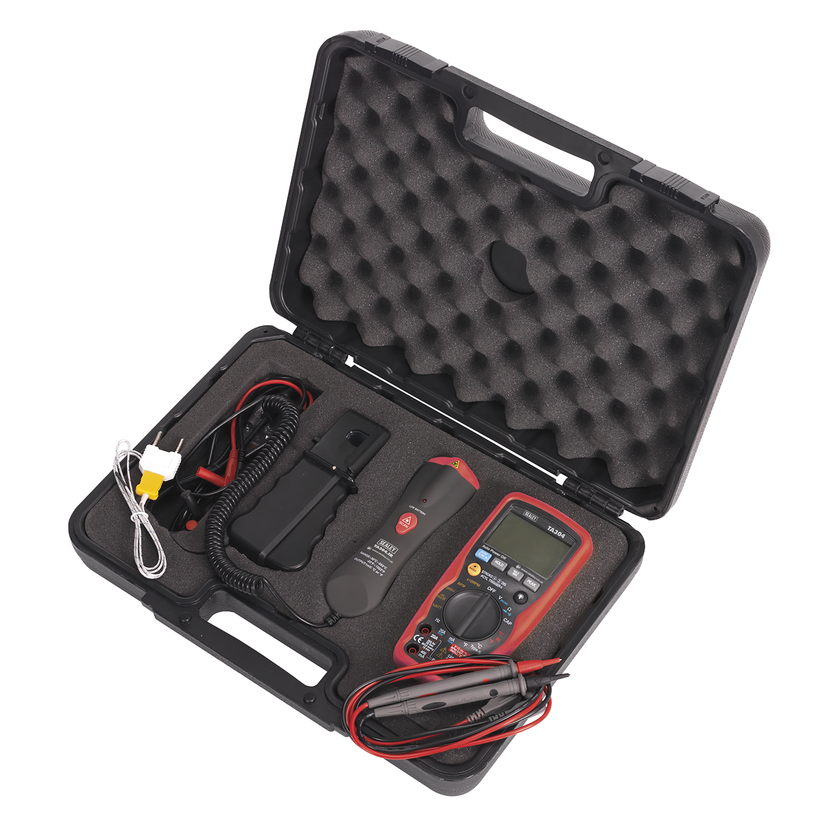 15-Function Digital Automotive Multimeter with Inductive Coupler/Infrared Temperature Probe TA304