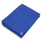 Lightweight PE Tarpaulin 3.66 x 4.88m - Blue TARP3040