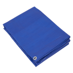 Lightweight PE Tarpaulin 5.49 x 7.32m - Blue TARP5070