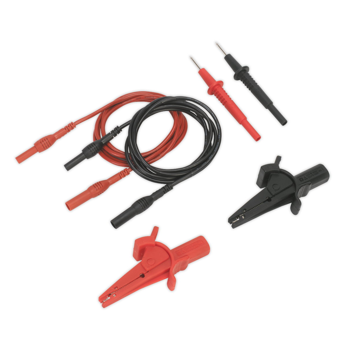 Automotive Test Lead & Crocodile Clip Set 6pc TATL