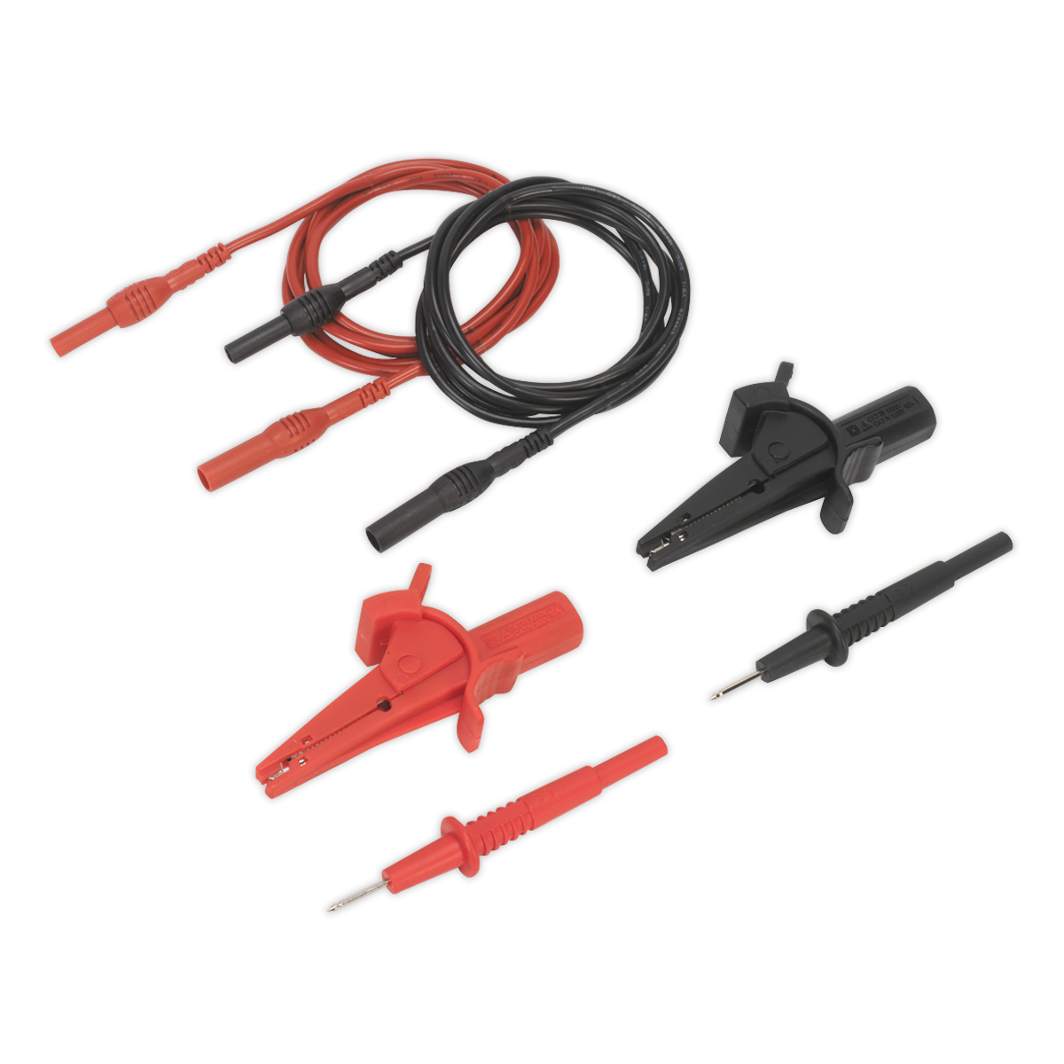 Automotive Test Lead & Crocodile Clip Set 6pc TATL