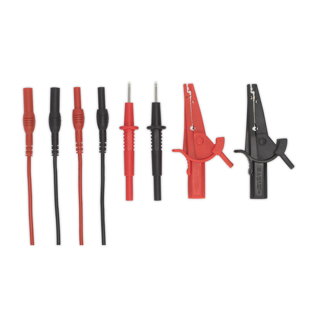 Automotive Test Lead & Crocodile Clip Set 6pc TATL