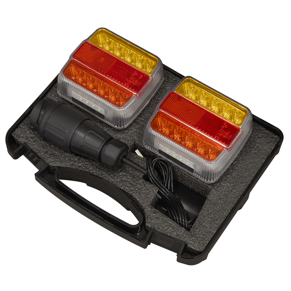 13-Pin Wireless SMD LED Trailer Light Set 2pc TB183LEDW