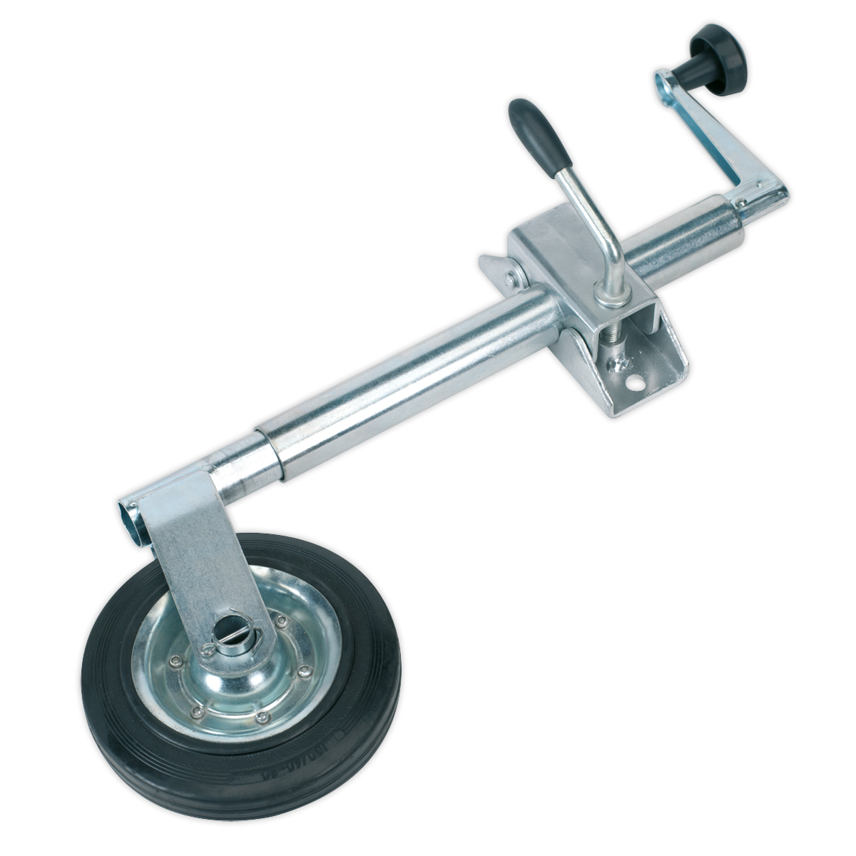 Jockey Wheel & Clamp 35mm - 150mm Solid Wheel TB371