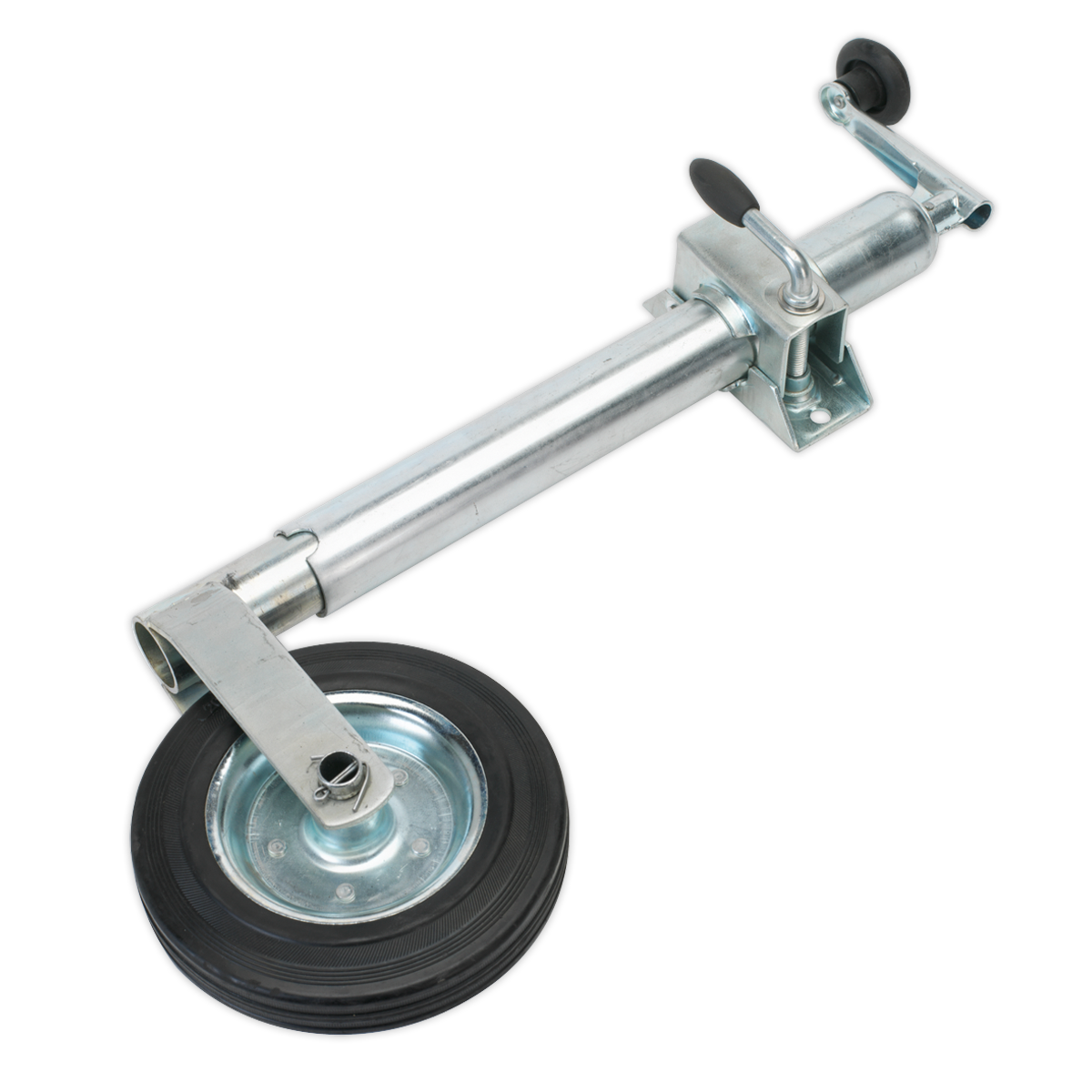 Jockey Wheel & Clamp 50mm - 200mm Solid Wheel TB37