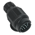 Towing Plug 13-Pin Euro Plastic 12V Twin Inlet TB54