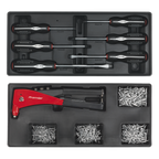 Tool Chest Combination 14 Drawer with 1179pc Tool Kit - Blue SPTCCOMBO1