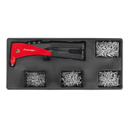 Topchest & Rollcab Combination 15 Drawer with 117pc Tool Kit - Black AP41STACKBCOMBO