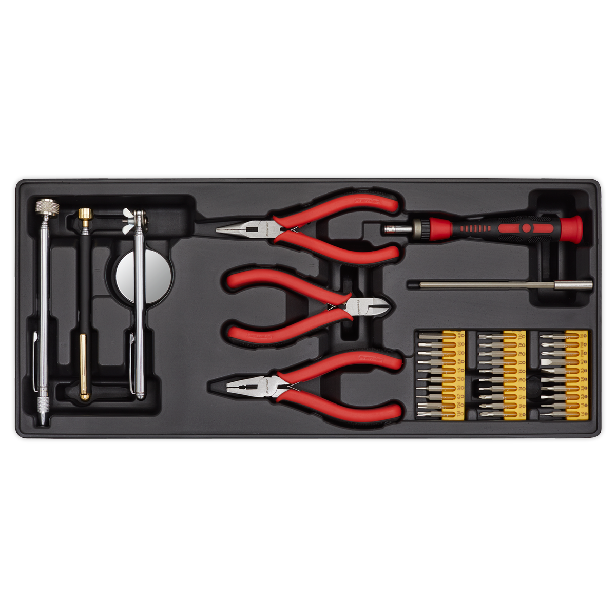 Precision & Pick-Up Tool Set with Tool Tray 38pc TBT17