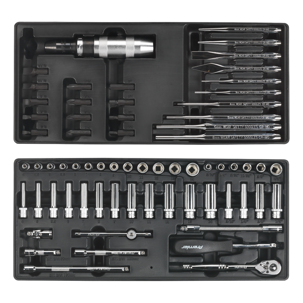 Tool Chest Combination 14 Drawer with 1179pc Tool Kit - Blue SPTCCOMBO1