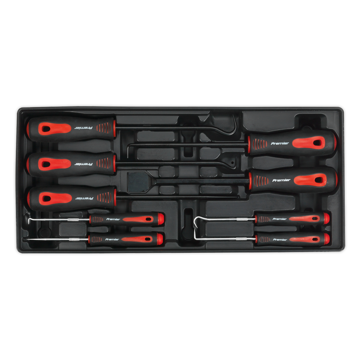 Scraper & Hook Set with Tool Tray 9pc TBT23