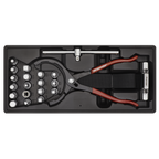 Oil Filter Wrench, Pliers & Drain Key Set with Tool Tray 21pc TBT28