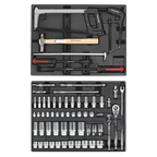 Tool Chest Combination 14 Drawer with 1179pc Tool Kit - Blue SPTCCOMBO1