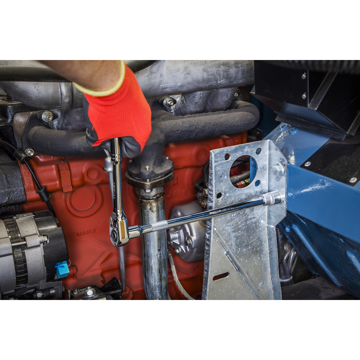 Socket Set with Tool Tray 3/8" & 1/2"Sq Drive 55pc TBT31