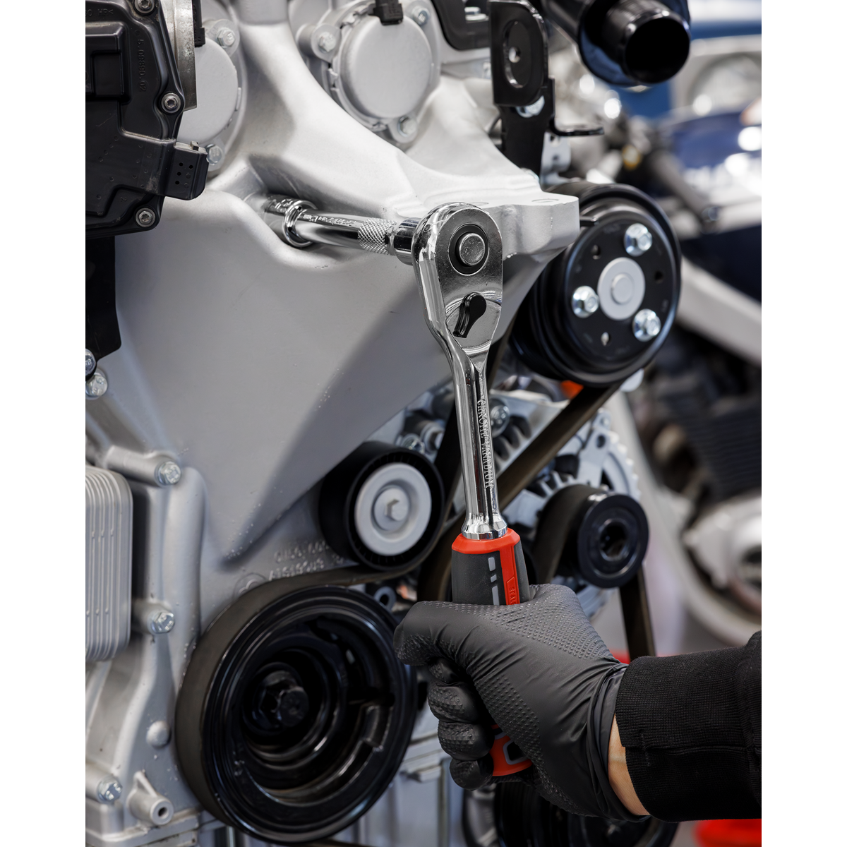 Socket Set with Tool Tray 1/2"Sq Drive 22pc TBT42