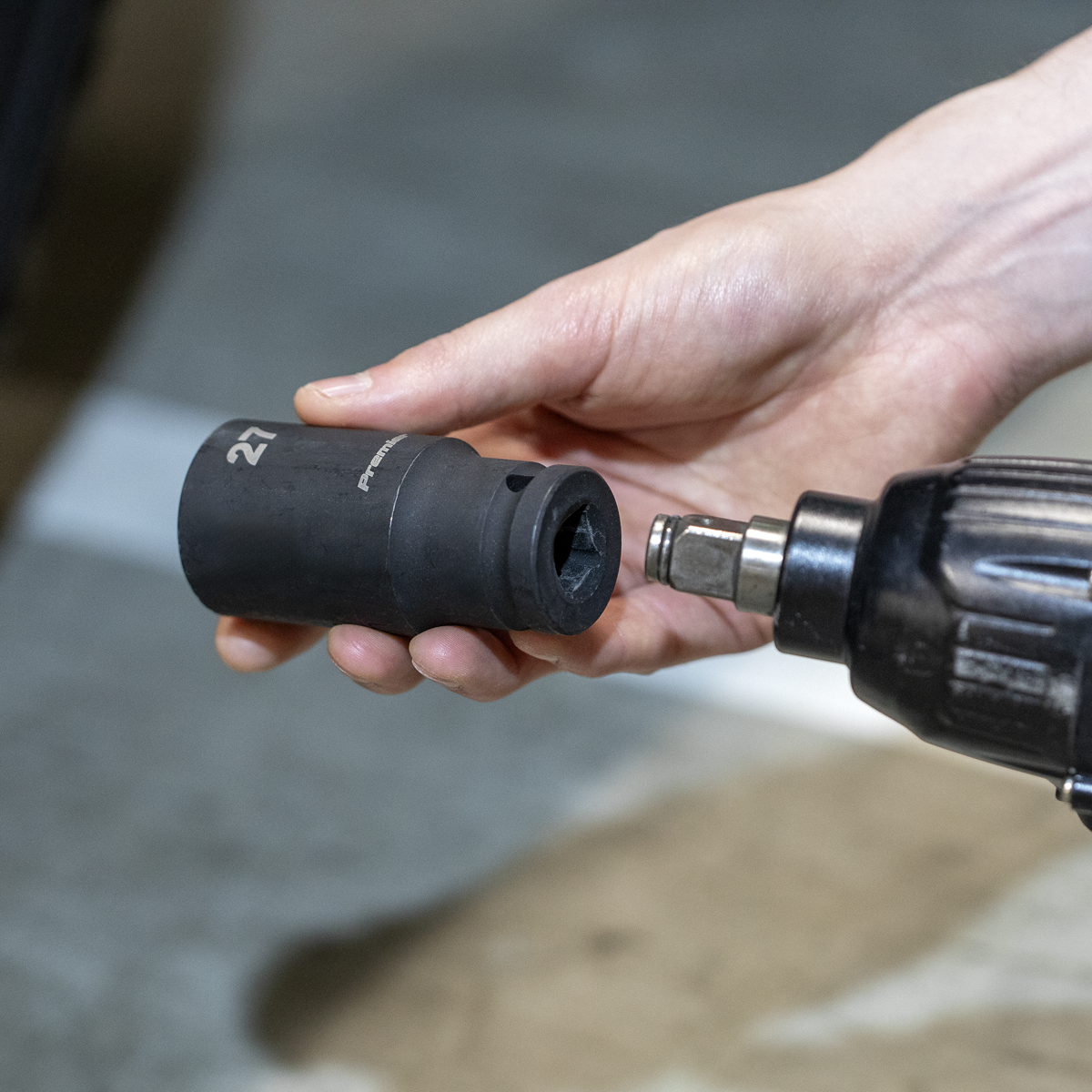 Impact Socket Set with Tool Tray 1/2"Sq Drive 22pc TBT46