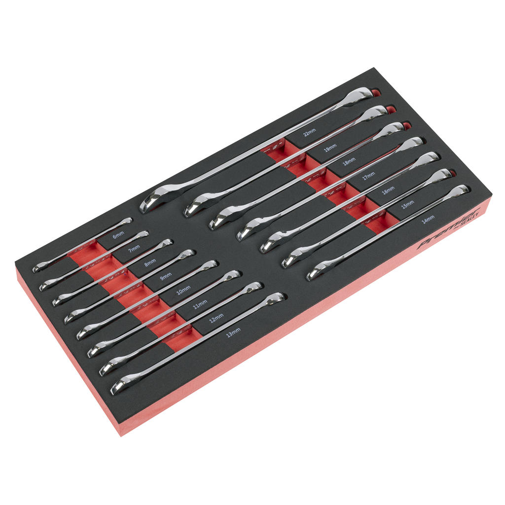 Combination Spanner Set with Tool Tray 15pc TBT48