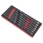 Combination Spanner Set with Tool Tray 15pc TBT48