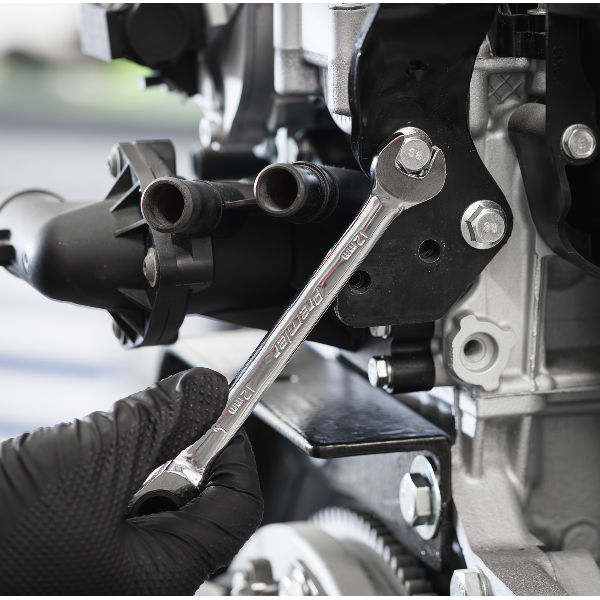 Ratchet Spanner Set with Tool Tray 14pc TBT49