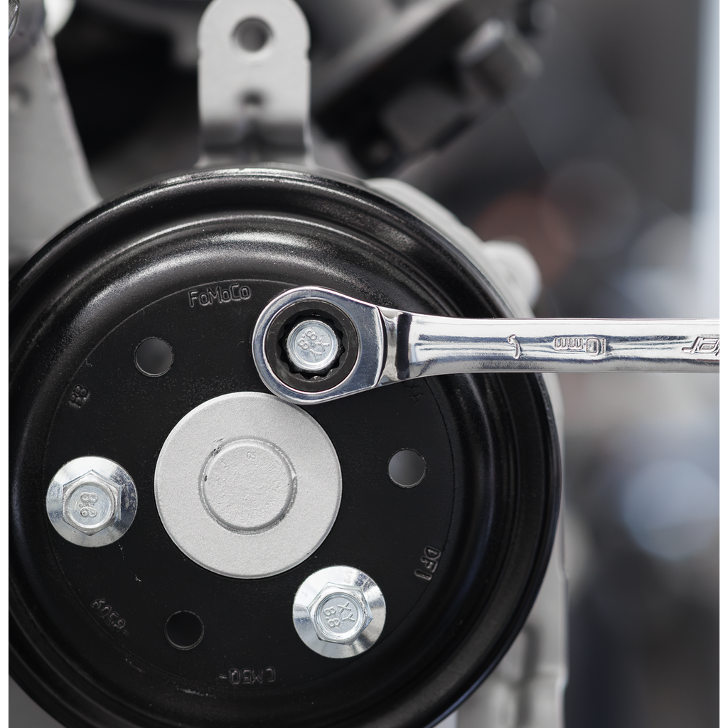 Ratchet Spanner Set with Tool Tray 14pc TBT49