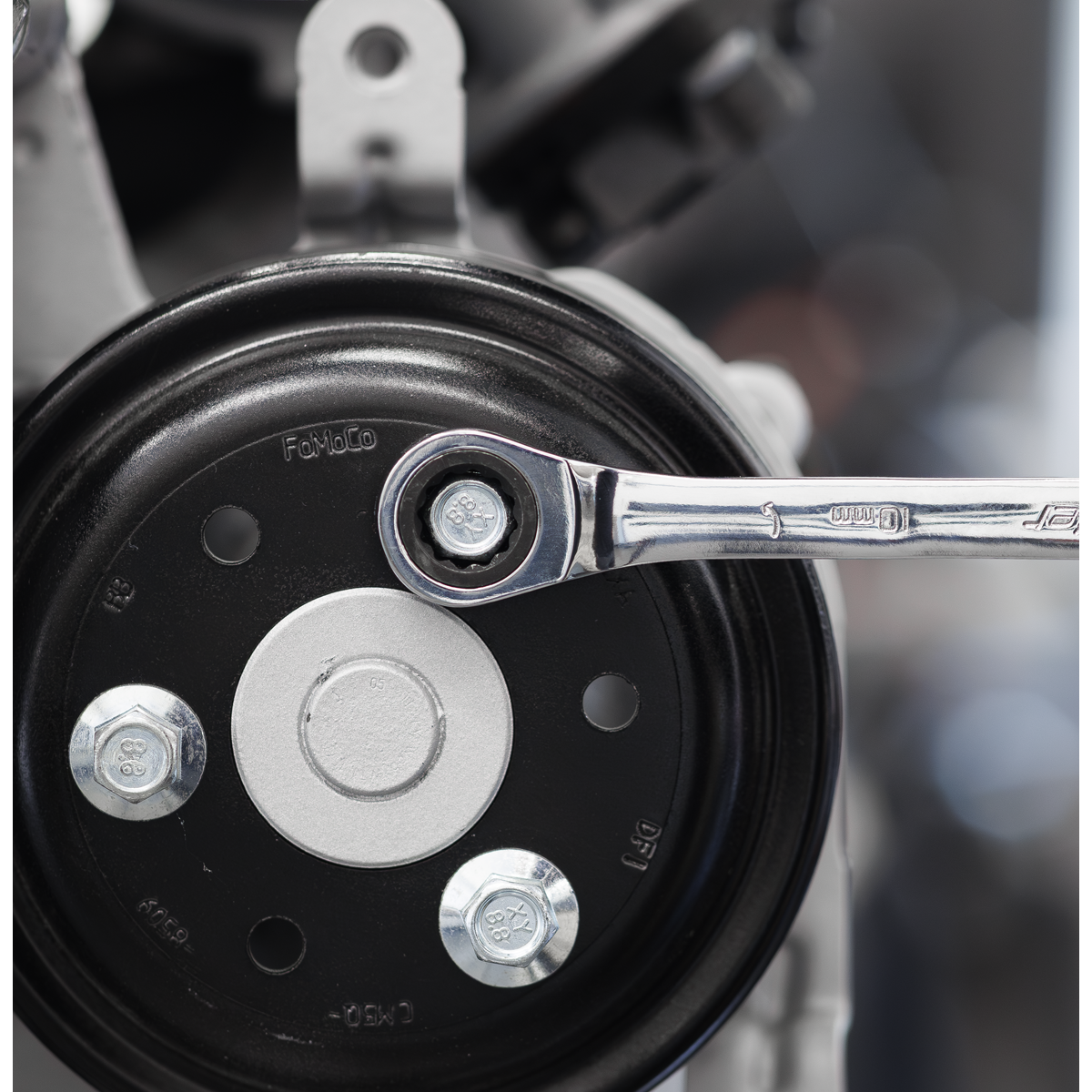 Ratchet Spanner Set with Tool Tray 14pc TBT49