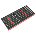 Ratchet Spanner Set with Tool Tray 14pc TBT49