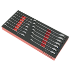 Ratchet Spanner Set with Tool Tray 14pc TBT49