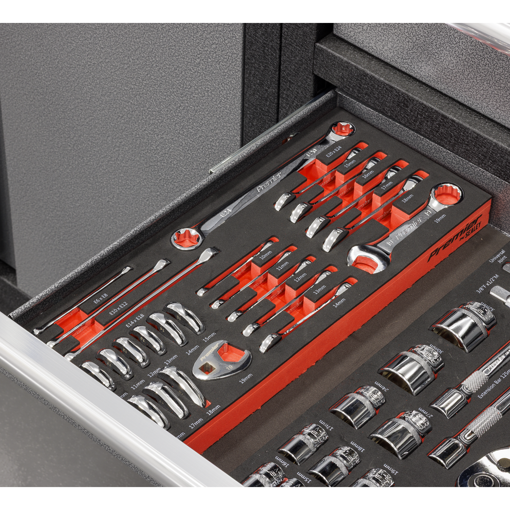 Stubby Combination, TRX-Star* & Crow's Foot Spanner Set with Tool Tray 24pc TBT50