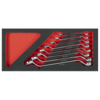 Deep Offset Spanner Set with Tool Tray 8pc TBT51