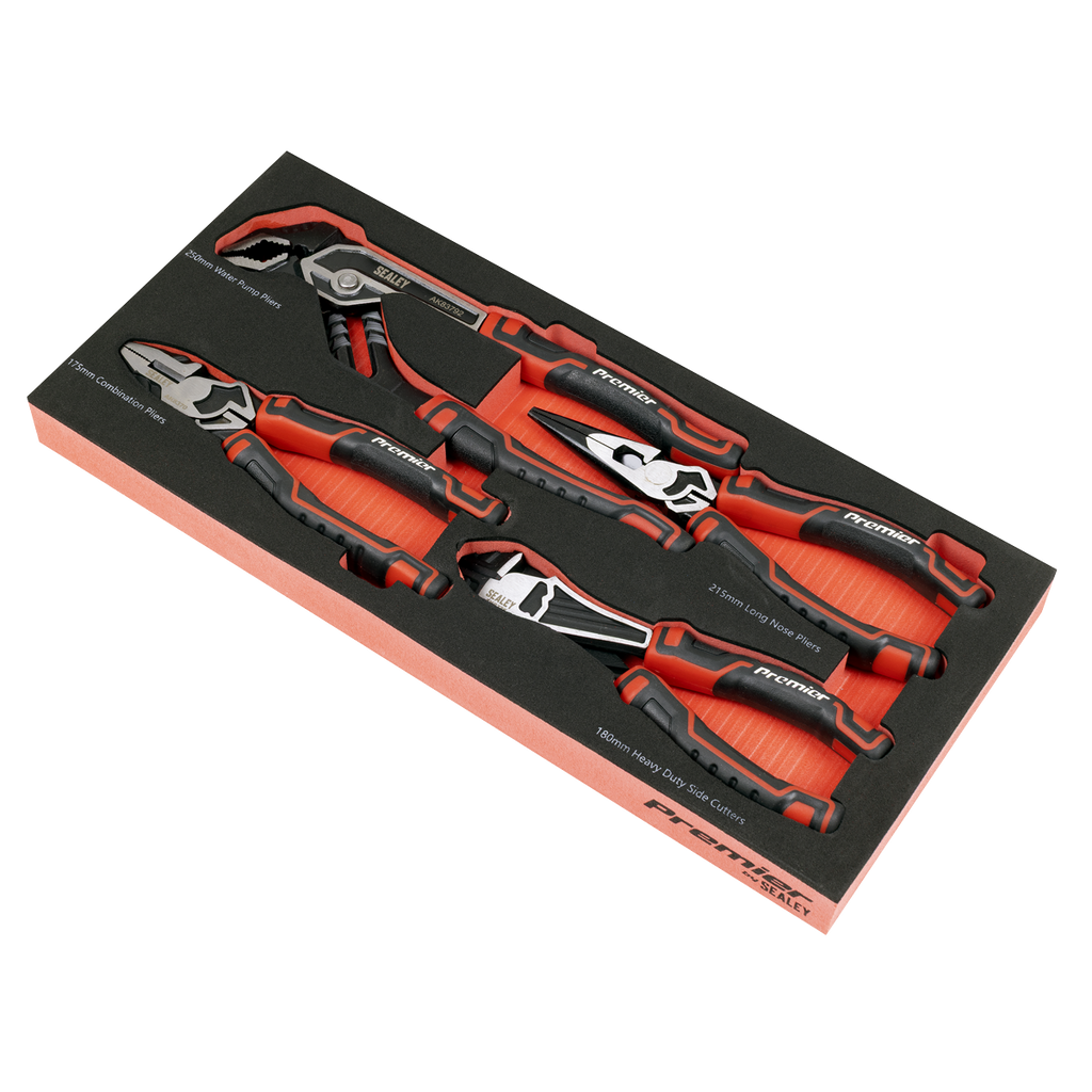 Pliers Set with Tool Tray 4pc TBT56