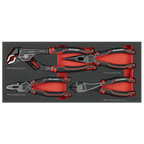 Pliers Set with Tool Tray 4pc TBT56
