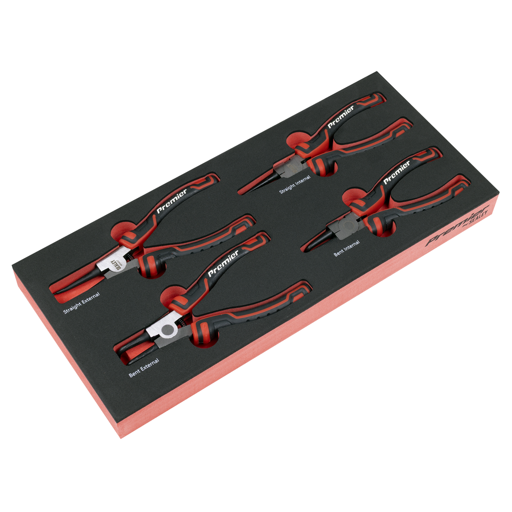 Circlip Pliers Set with Tool Tray 4pc TBT57