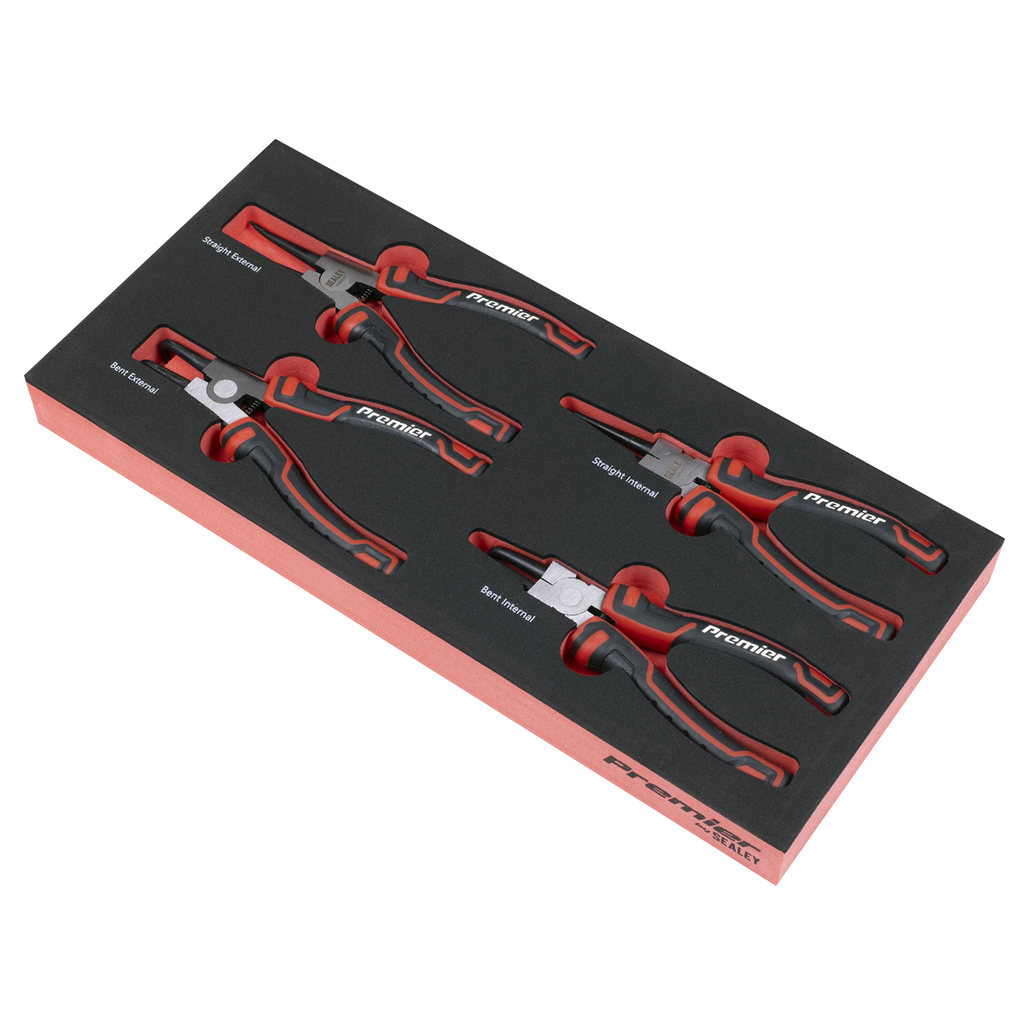Circlip Pliers Set with Tool Tray 4pc TBT57