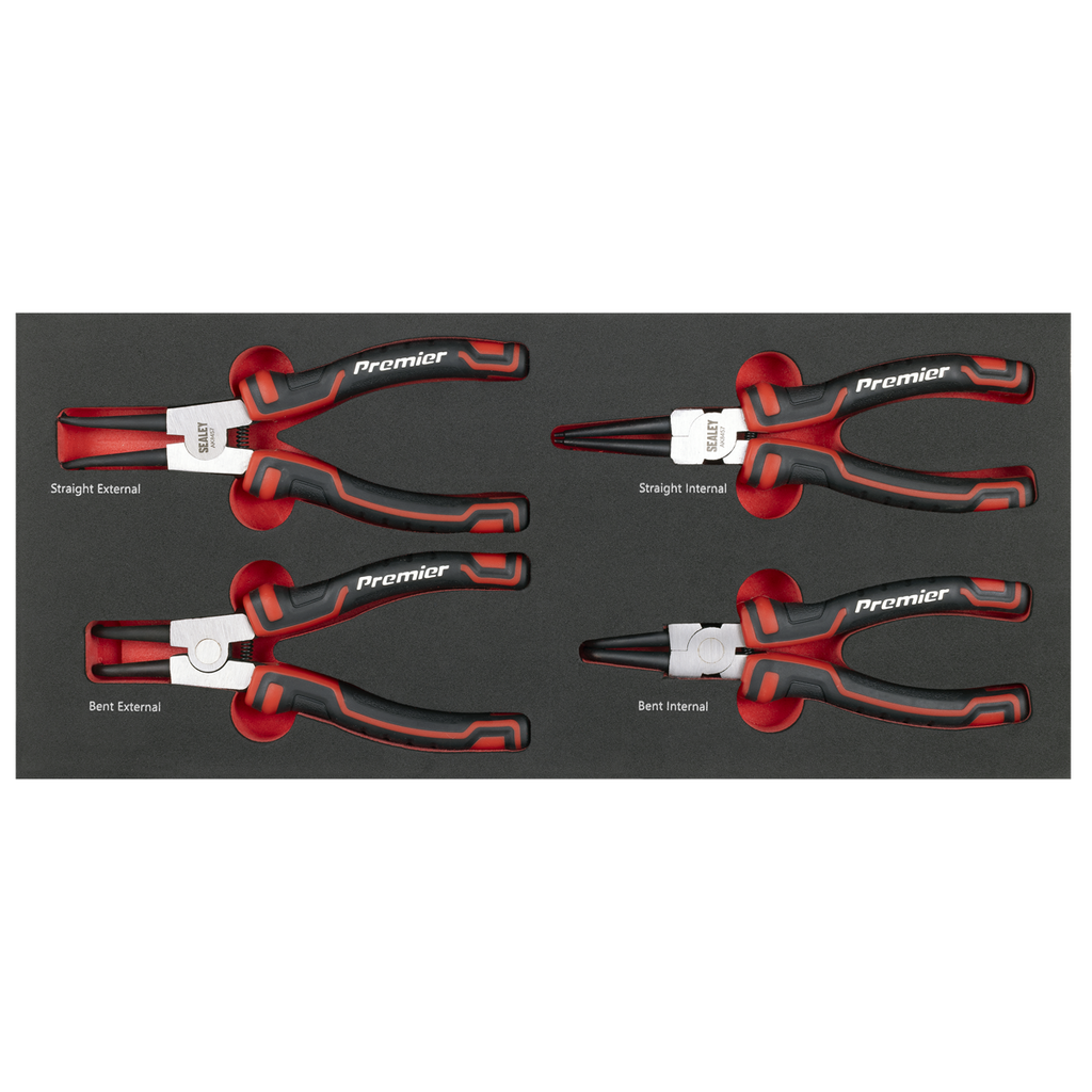 Circlip Pliers Set with Tool Tray 4pc TBT57