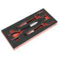 Long Needle Nose Pliers Set with Tool Tray 3pc TBT58