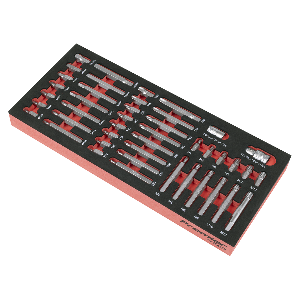 TRX-Star*, Hex & Spline Bit Set with Tool Tray 44pc TBT60