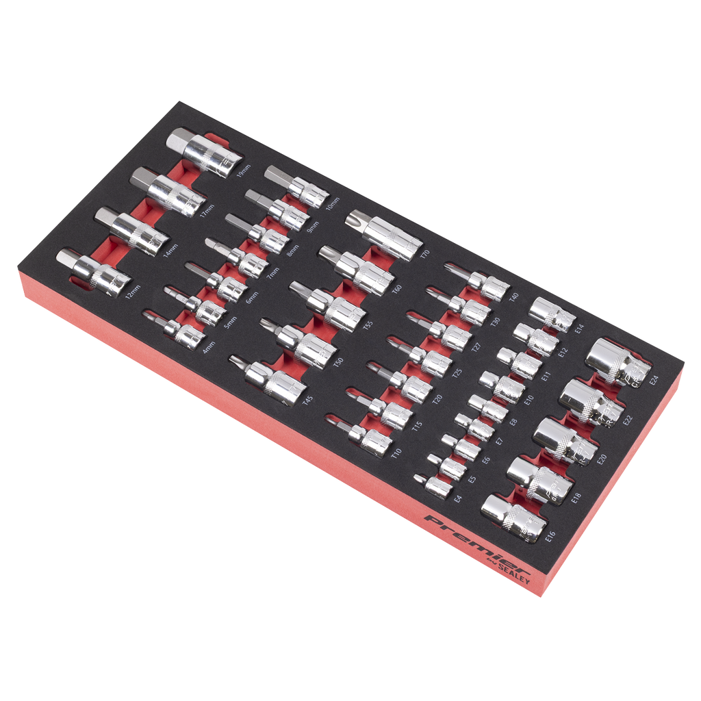 Socket Bit Set with Tool Tray 37pc TBT61
