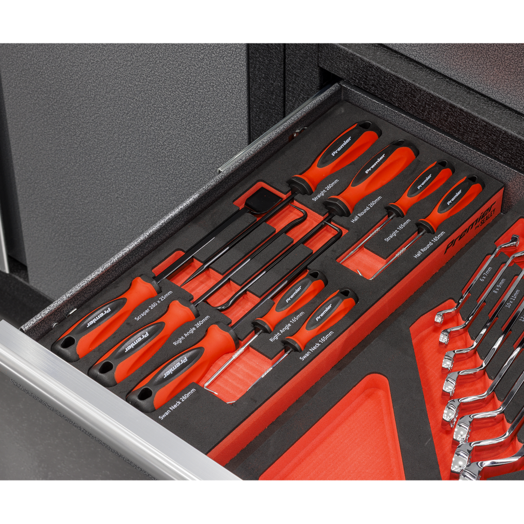 Scraper & Hook Set with Tool Tray 9pc TBT65