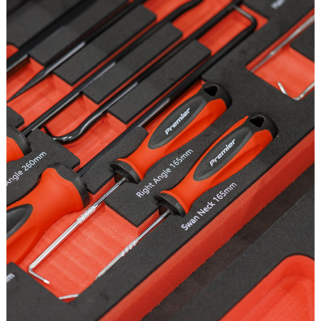 Scraper & Hook Set with Tool Tray 9pc TBT65